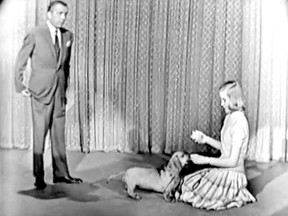 London?s Barbara Phipps, then 13, and her ?telepathic? dachshund Heidi starred on Ed Sullivan?s TV show on April 28, 1957.