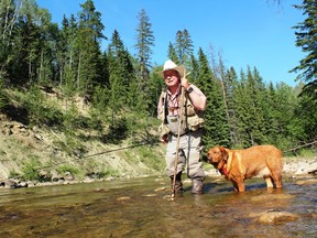 Neil fishing at Prairie Creek.