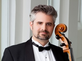 Yuri Hooker is principal cellist with the Winnipeg Symphony Orchestra. (SUPPLIED PHOTO)