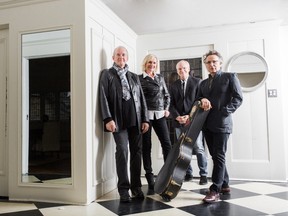 Lunch at Allen's, a group of singer-songwriters, from left, Murray McLauchlan, Cindy Church, Ian Thomas and Marc Jordan, plays Sarnia's Imperial Theatre June 16. 
Handout/Sarnia Observer/Postmedia Network