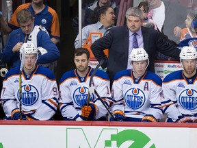 There’s plenty of buzz teams have been calling the Oilers about (right to left) Taylor Hall, Ryan Nugent-Hopkins and Jordan Eberle, but there’s not a chance Edmonton will be dealing fellow forward Connor McDavid.
