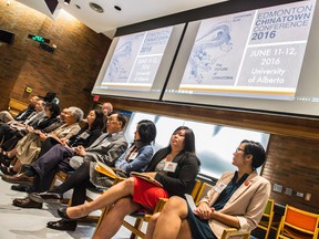 Edmonton hosts conference at the University of Alberta on the future of big city Chinatowns with a forum including panalists from Seattle, Philadelphia, Chicago, Washington, New York and Toronto. Shaughn Butts / POSTMEDIA NEWS NETWORK