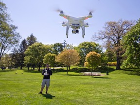 A file photo shows a drone or UAV.
