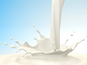 pouring milk