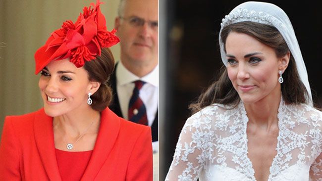 Dramatic replica of Kate Middleton Halo Tiara  Couture Bridal