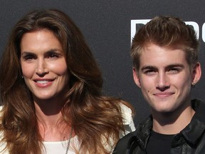 Cindy Crawford, Presley Gerber at the world premiere of Disney’s “Tomorrowland” on May 9, 2015. (FayesVision/WENN.com)