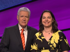 Sarah von Riedman with Alex Trebek (Supplied photo)