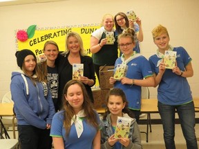 Girl Guides (accompanied by Sarnia City Councilor Cindy Scholten) hold up boxes of much-coveted Girl Guide cookies.
Submitted photo for SARNIA THIS WEEK