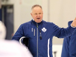 Former Maple Leafs coach Randy Carlyle was re-hired by the Anaheim Ducks Tuesday. (Postmedia Network file photo)