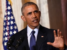 President Barack Obama speaks at the Treasury Department in Washington, Tuesday, June 14, 2016, following a meeting with his National Security Council to get updates on the investigation into the attack in Orlando, Fla., and review efforts to degrade and destroy ISIS. (AP Photo/Susan Walsh)
