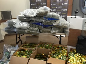 Three Edmonton men have been arrested and charged following the seizure of 2,000 fentanyl pills at a Haddow-area condominium. Otiena Ellwand/Postmedia