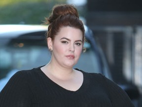 FILE - Tess Holliday outside ITV Studios in 2015. (Rocky/WENN.com)