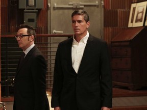 Michael Emerson and Jim Caviezel in "Person of Interest."