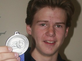 OFSAA high jump silver medalist, Bailey Maracle of St. T's. (Paul Svoboda/The Intelligencer)