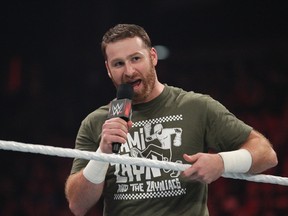 Quebec native Sami Zayn is one of three Canadians participating in World Wrestling Entertainment's Money in the Bank ladder match on Sunday. Canadians Kevin Owens and Chris Jericho, as well as Alberto Del Rio, Dean Ambrose and Cesaro are the other superstars in the match, whose winner earns a contact to compete for the WWE World Heavyweight championship at any time or place. (Courtesy World Wrestling Entertainment)