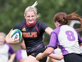 Daria Keane received recognition from the OUA and CIS for a strong season with the Guelph Gryphons women's varsity rugby team. Keane, a 22-year-old Sarnia native, was named an OUA all-star, the Shiels Division most valuable player, and a Canadian Interuniversity Sport all-Canadian.