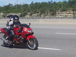 The Ottawa Police Service is seeking public assistance to identify this motorcycle driver.