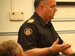 Marty Bedard, the Fire Chief for Huron East presented council with the annual fire report June 7. (Shaun Gregory/Huron Expositor)