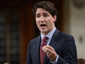 Prime Minister Justin Trudeau answers a question during Question Period in the House of Commons on Parliament Hill in Ottawa on Tuesday, June 14, 2016. THE CANADIAN PRESS/Adrian Wyld