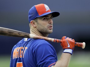 New York Mets' David Wright looks on during batting practice before playing against the San Diego Padres in a baseball game  in San Diego. (AP Photo/Gregory Bull, File)