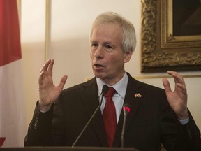 Canadian foreign minister Stephane Dion on May 25, 2016. AFP Photo/KHALED DESOUKI