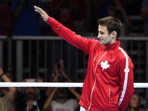 Arthur Biyarslanov of Canada celebrates winning the gold medal in the men's boxing light welterweight finals during the Pan Am Games at the Oshawa Sports Centre on July 24, 2015. (Eric Bolte/USA TODAY Sports)