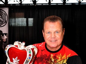 Wrestler Jerry "The King" Lawler and his girlfriend were arrested on charges of domestic violence by police in Memphis. (C.M. Wiggins/WENN.com/Files)
