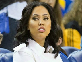 Ayesha Curry spoke out loudly on social media with a tweet suggesting Thursday night's Game 6 was rigged. (L Cox-USA TODAY Sports)