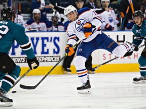 Edmonton Oilers forward Tyler Pitlick.