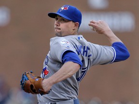 Will the Blue Jays resist the temptation to return Aaron Sanchez to the rotation in the heat of the playoff chase? (AP)