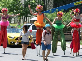 There were more than 600 participants of the Kingston Pride Festival parade in Kingston, Ont. on Saturday June 18, 2016. Steph Crosier/Kingston Whig-Standard/Postmedia Network