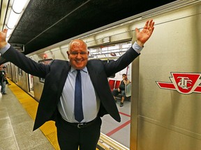 Markham Mayor Frank Scarpitti at the TTC Finch station on Friday, June 17, 2016. Dave Abel/Toronto Sun/Postmedia Network