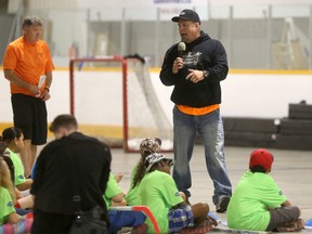 Country music legend, Garth Brooks at an event for children, he sponsored, in Winnipeg.   Saturday, June 18, 2016.   (Winnipeg Sun/Postmedia Network)