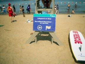 Petrie Island, and two other Ottawa beaches have a no swim advisory. Ashley Fraser/Postmedia