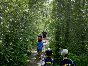 Kids at Regina Street Public School are lucky to be able to walk to Mud Lake, just a few minutes from the school, where they experience different kinds of wildlife.  Tony Caldwell