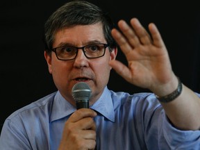 Dr. David McKeown, the city's chief medical officer of health, at a community meeting on supervised injection sites held at the Trinity Community Recreation Centre Monday, June 20, 2016. (Dave Thomas/Toronto Sun)