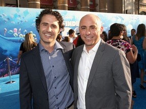 Director of 'Piper', Pixar Animation Studios' new short, Alan Barillaro (L) and producer Marc Sondheimer attend The World Premiere of Disney-Pixar's Finding Dory on Wednesday, June 8, 2016 in Hollywood, California. (Jesse Grant/Getty Images for Disney /AFP)