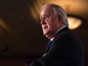 Former Prime Minister Brian Mulroney is seen here in this Nov. 5, 2015 file photo. THE CANADIAN PRESS/Chris Young