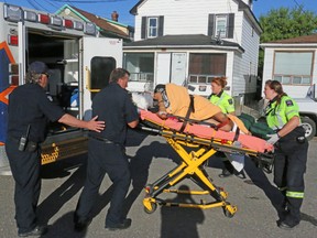 First responders rushed a female victim to hospital Tuesday morning after a fire broke out in a rooming house at 145 Balsam St. S. The extent of the damage was not immediately revealed, nor was the cause of the fire, which was under investigation Tuesday by the Timmins Fire Department.