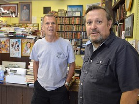 Doug Johnston, right, and Stafford Johnston, left, opened a used bookstore on King Street a little more than a decade ago. There isn't an all-encompassing catalogue and many books are packed into nooks and crannies, but the brothers are happy to help find whatever book you're looking for.