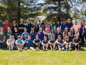 J.R. Robson High School 2016 Track Team on Wednesday, June 15, 2016, in Vermilion, Alta. Three members of the track team returned with three medals, and the school ranked third out of 2A schools in the province. Taylor Hermiston/Vermilion Standard/Postmedia Network.