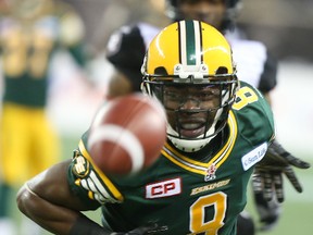 Cauchy Muamba chases the ball during the 2015 Grey Cup game in Winnipeg. (File)