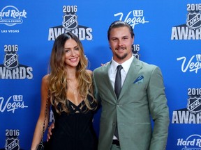 Senators captain Erik Karlsson and girlfriend Melinda Currey. (AFP)