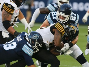 Toronto Argonauts host the Hamilton Tiger-Cats in the CFL season opener at BMO Field in Toronto on June 23, 2016. (Veronica Henri/Toronto Sun/Postmedia Network)