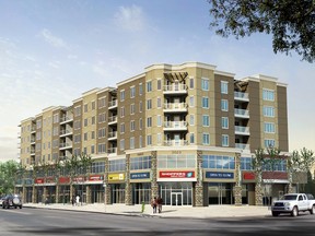 Cidex Group’s Treo development in Marda Loop is a good example of the type of development their considering for their new property off Whyte Avenue. Their deal with the city requires public parking and a mixed-use development. PHOTO SUPPLIED