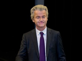 Firebrand Dutch lawmaker Geert Wilders congratulated Britain after its decision to leave the EU and said the Netherlands should be next. (AP Photo/Peter Dejong)