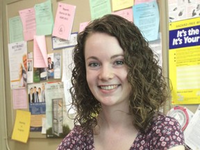 Abby Ross, a Grade 11 student at Frontenac Secondary School in Kingston, is one of about 700 high school students to be accepted into a summer enrichment program that helps them become the leaders of tomorrow. (Michael Lea/The Whig-Standard)