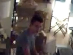 Suspect in furniture store Break & Enter (police handout)