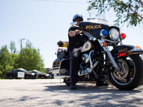 The North Bay OPP are using this Harley Davidson police special motorcycle on the roads this summer. They hope officers on motorcycles will be better able to address distracted in the city. 

Matthew Allen / The Nugget