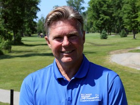 Kerry Fraser is pictured at the Bill Cannon memorial golf tournament at Huron Oaks Golf Club on Friday, June 17, 2016 in Bright's Grove, Ont. The 64-year-old Sarnia native recently wrapped up his fifth season of C’Mon Ref! with TSN and wrote a column for The Players' Tribune called The Zebra. (Terry Bridge/Sarnia Observer)